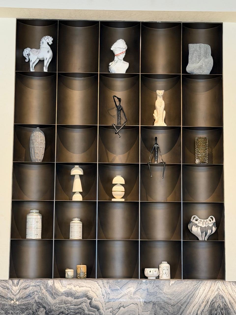 Aanjana Arts metal niche display wall