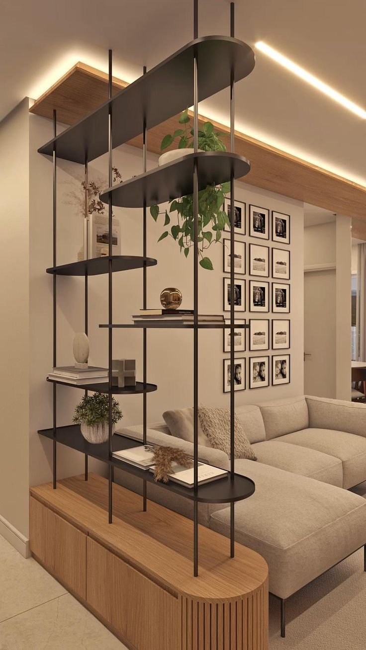 Aanjana Arts hanging oval shelf partition