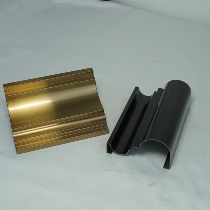 Aanjana Arts gold black curved channel profiles