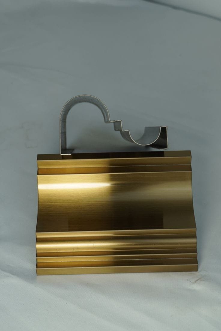 Aanjana Arts gold curved profile bracket