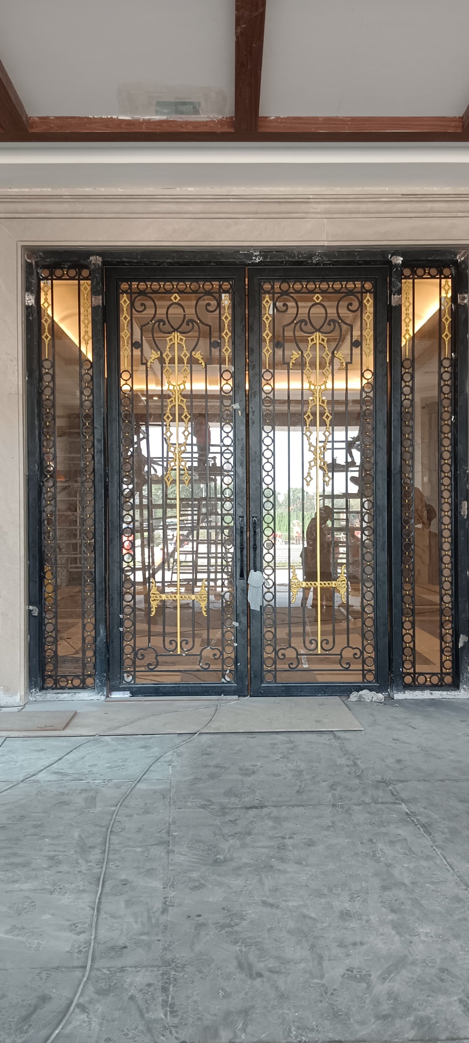 Aanjana Arts ornate entrance door fabrication