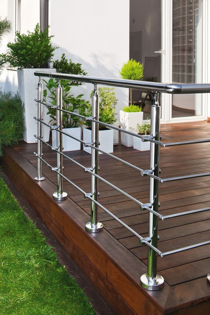Aanjana Arts chrome modular deck railing