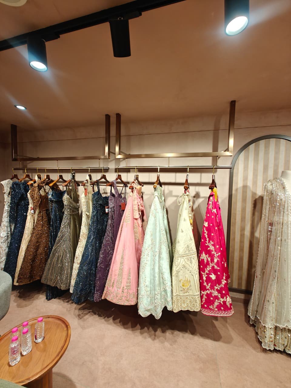 Aanjana Arts designer gown racking