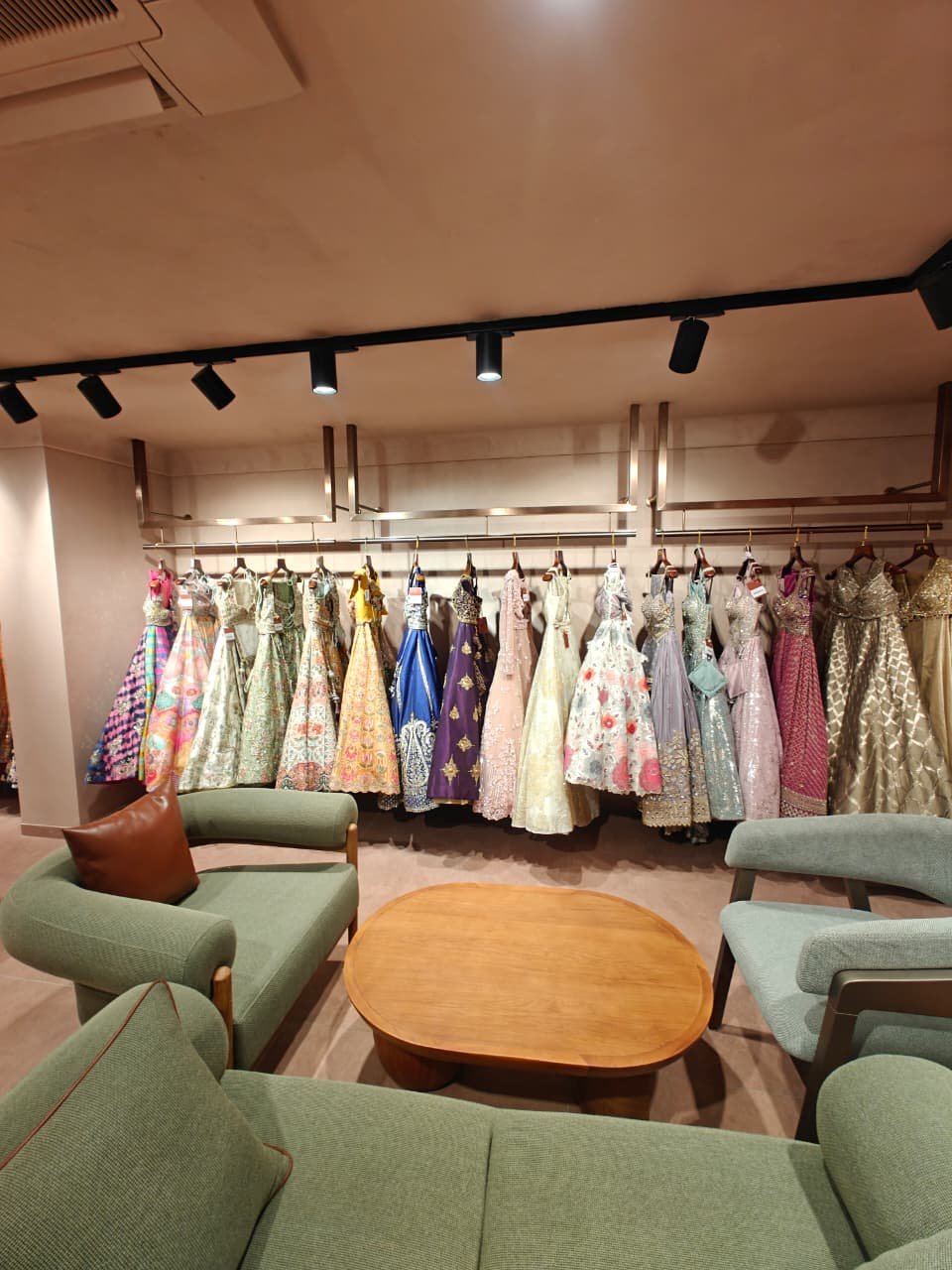 Aanjana Arts lounge gown display